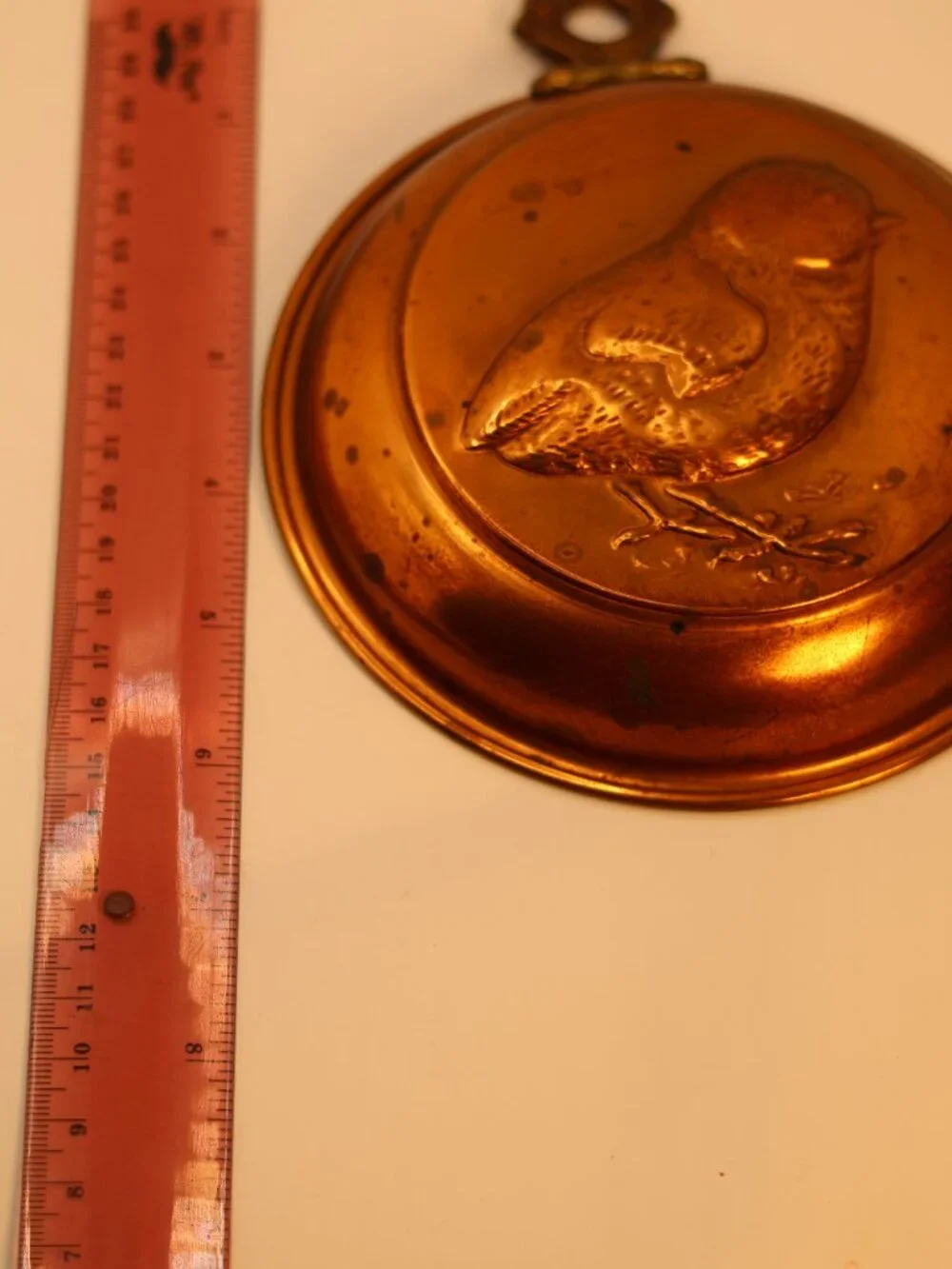 Copper Bird Wall Hanging - Ornamental Bird Plaque